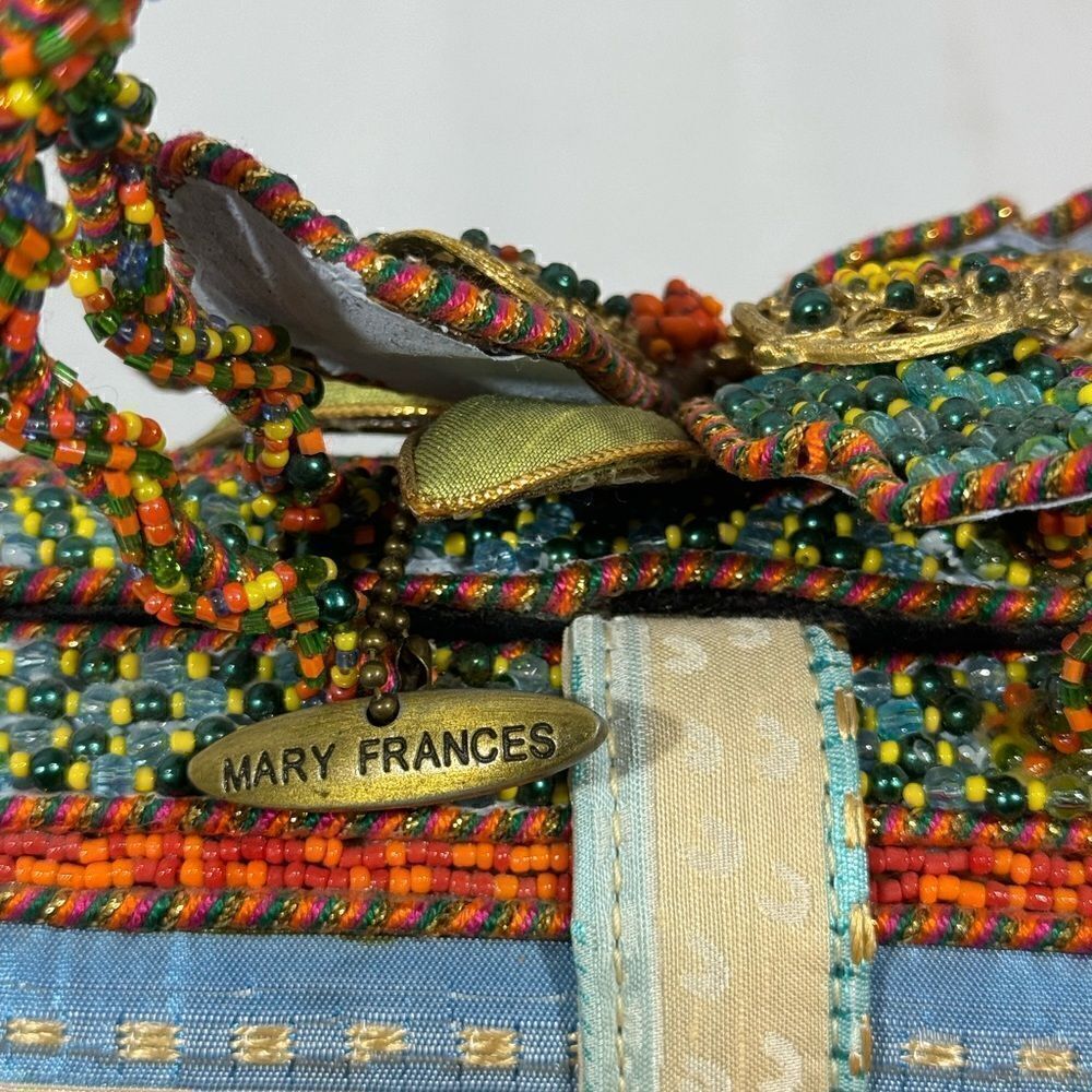 Mary Francis Jewels, Beaded, Embellished Coral Springs Handbag w/ tag - Picture 5 of 9